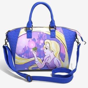 New Sold Out Loungefly Disney Tangled Rapunzel & Pascal Satchel Bag